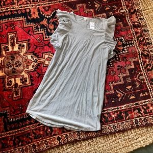 J. Crew Striped Flutter Dress